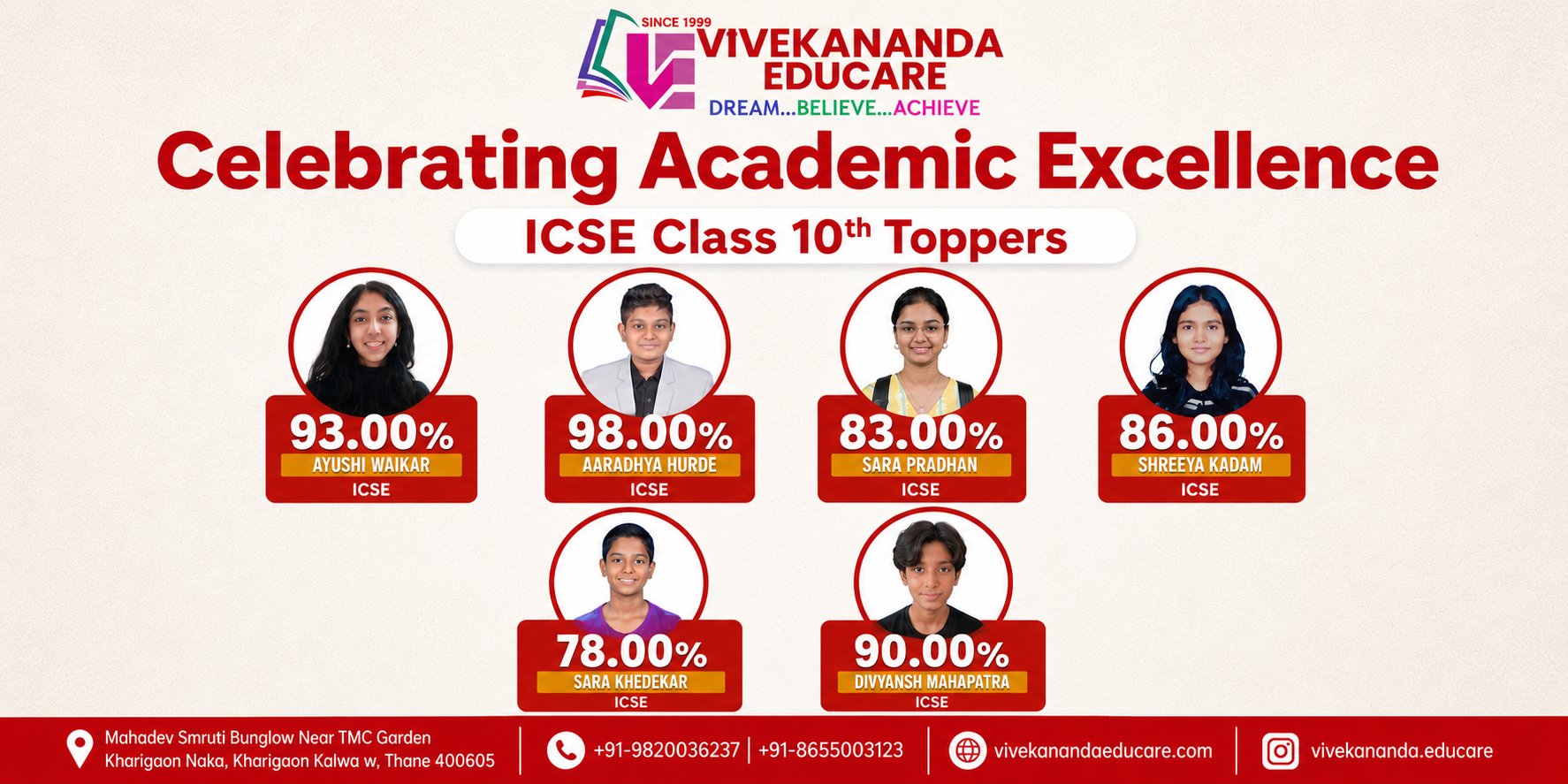 ICSE classes in kharegoan kalwa